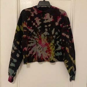 BFFs & Babes | Multi-color Tie Dye Cropped Sweater
